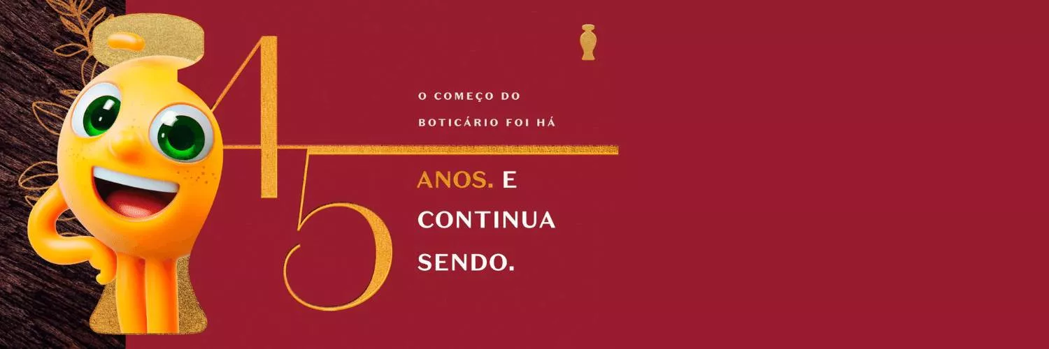 Comemorando 45 anos, O Boticário segue como a marca de beleza mais amada dos brasileiros