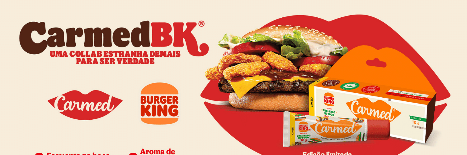 Carmed e Burger King lançam hidratante labial com aroma grelhado no fogo