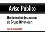 AVISO PÚBLICO - Grupo Bittencourt alerta para o uso indevido de suas marcas