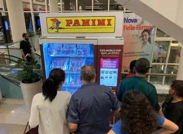 Panini e CasaGroup desenvolvem vending machines para potencializar venda de figurinhas